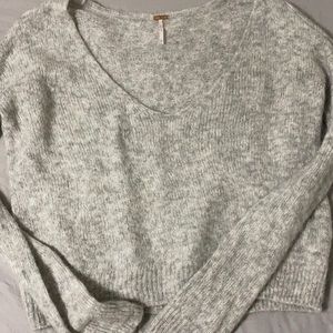 free people cropped sweater